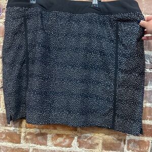 Adidas Black and White Speckled Mini Skirt